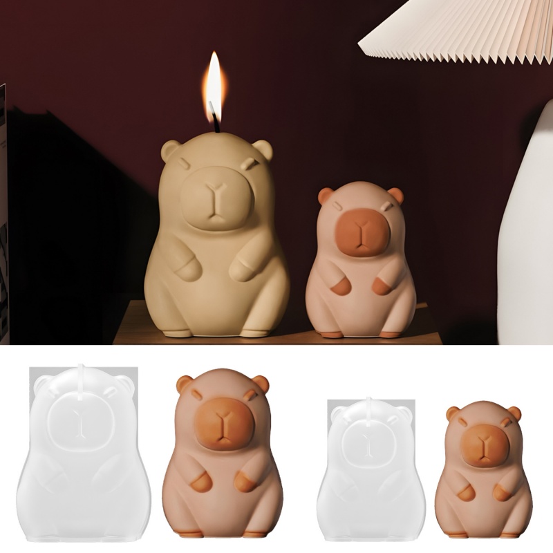 Candle Making Things - Capybara 푸딩 베이킹 실리콘 금형 DIY