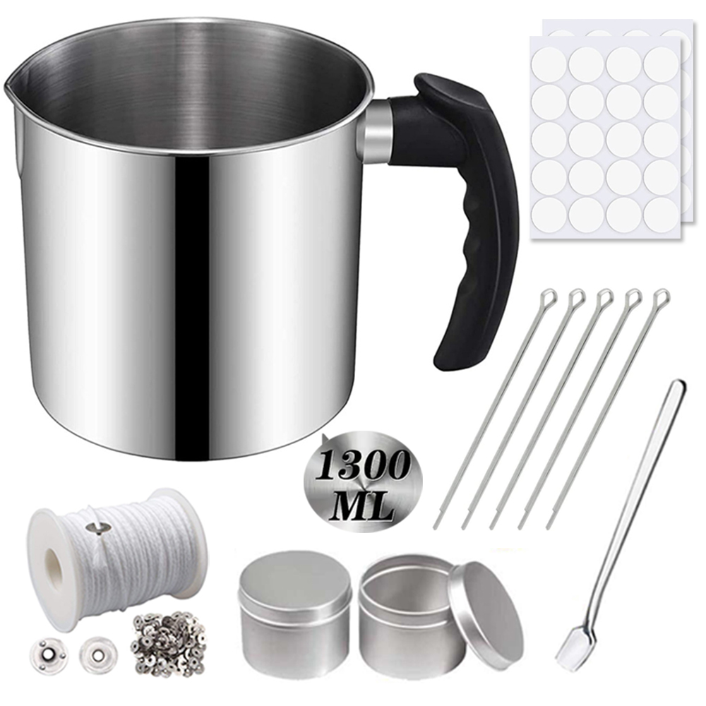 Candle Making Kit For Kids - 스테인레스 스틸 붓기 항아리 심지 스티커