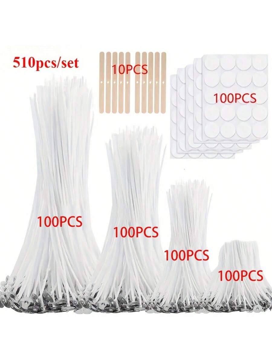 Candle Making Kit For Kids - 310/510개 양초 제작 용품 세트, 1인치/3.94인치/6인치/8인치