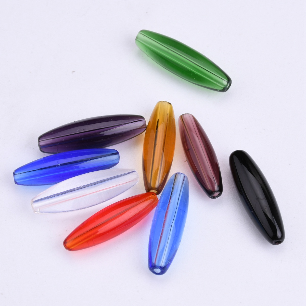 20pcs 타원형 튜브 모양 22mm x 6mm 광택  - Candle X 리뷰 및 가격