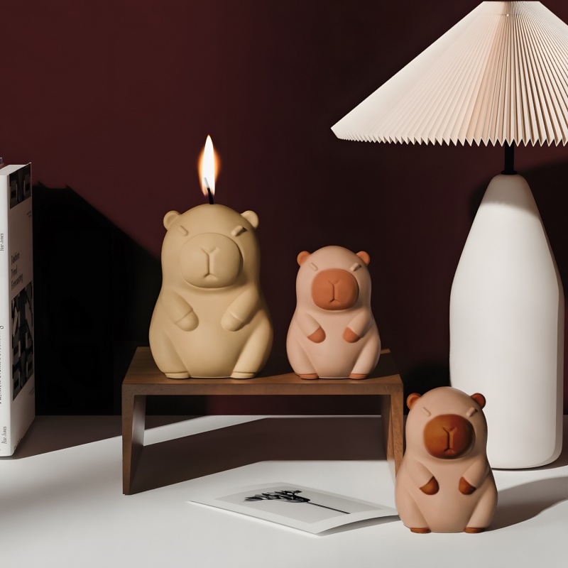 Capybara 푸딩 베이킹 실리콘 금형 DIY 동물  - Candle Making Things 리뷰 및 가격