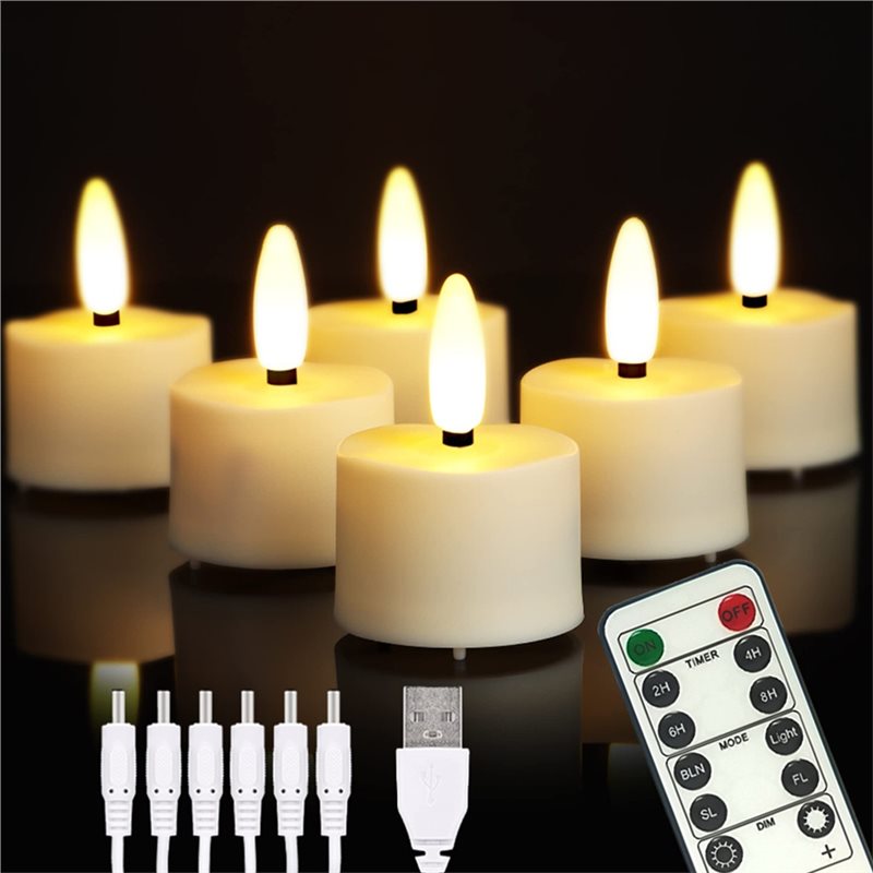 B84B-충전식 LED 촛불 소형 무불꽃 티라이트 리모 - Candle X 리뷰 및 가격