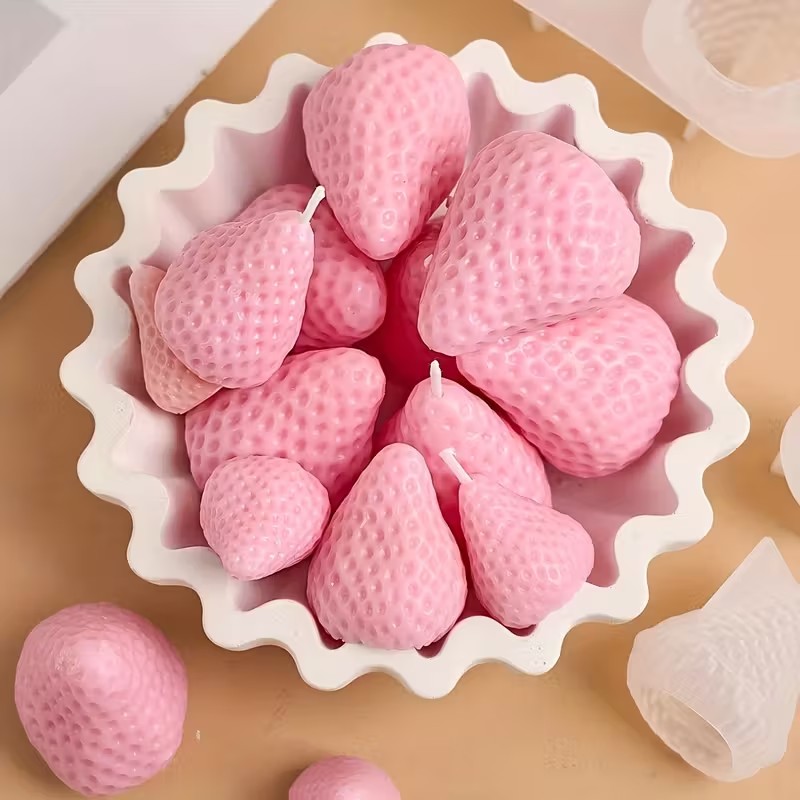 DIY 아로마테라피 비누 레진 공예용 딸기 실리콘 캔들 - Candle Making Things 리뷰 및 가격