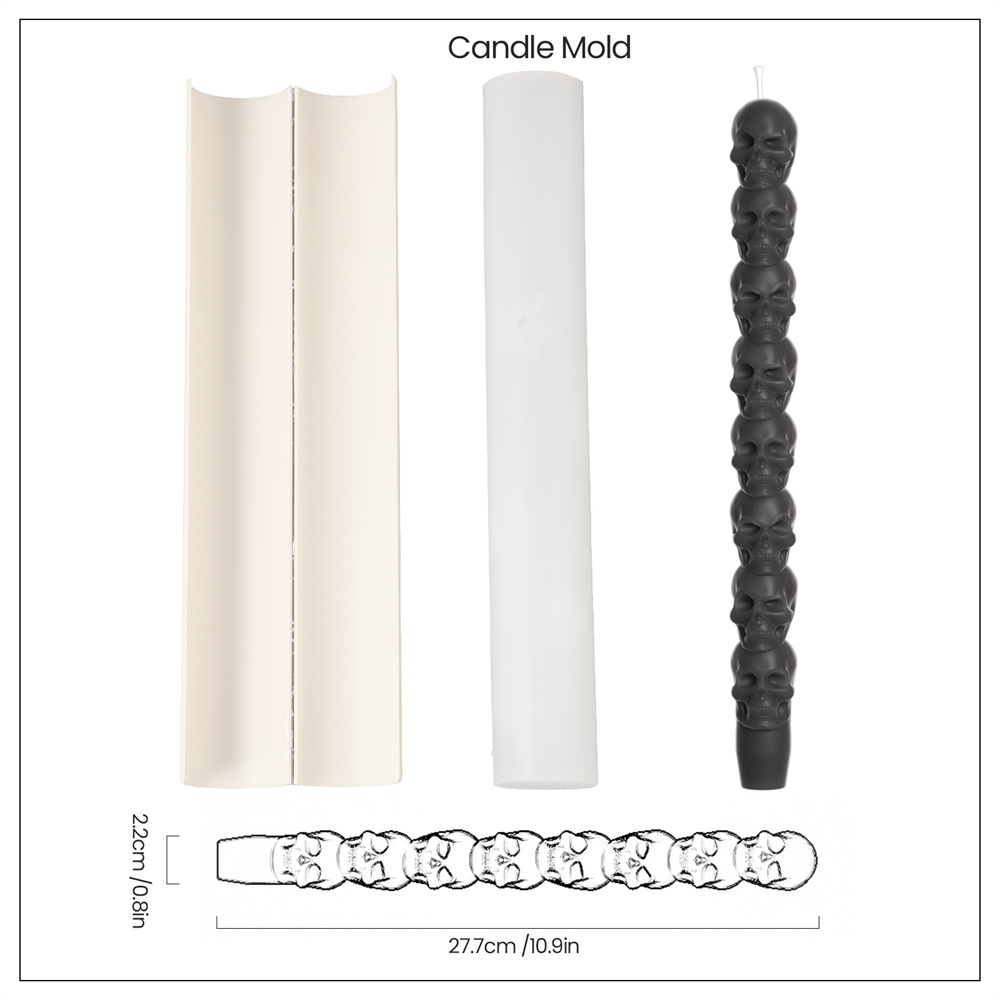 짜증나는 스택 해골 실리콘 양초 몰드, 수제 테이퍼 폼 - Candle X 리뷰 및 가격