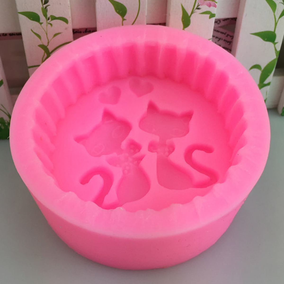 1피스 실리콘 고양이 비누 몰드 - 원형 DIY 양초  - Candle Making Easy 리뷰 및 가격